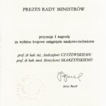 I Nagroda Prezesa Rady Ministrów – 2000 r.