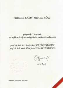 I Nagroda Prezesa Rady Ministrów – 2000 r.