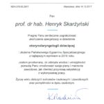 El Prof. Henryk Skarżyński  galardonados por el Ministro de Sanidad