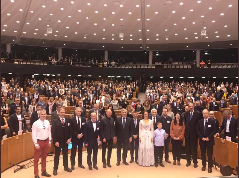 Amazing performance of „Beats of Cochlea” winners in European Parliament